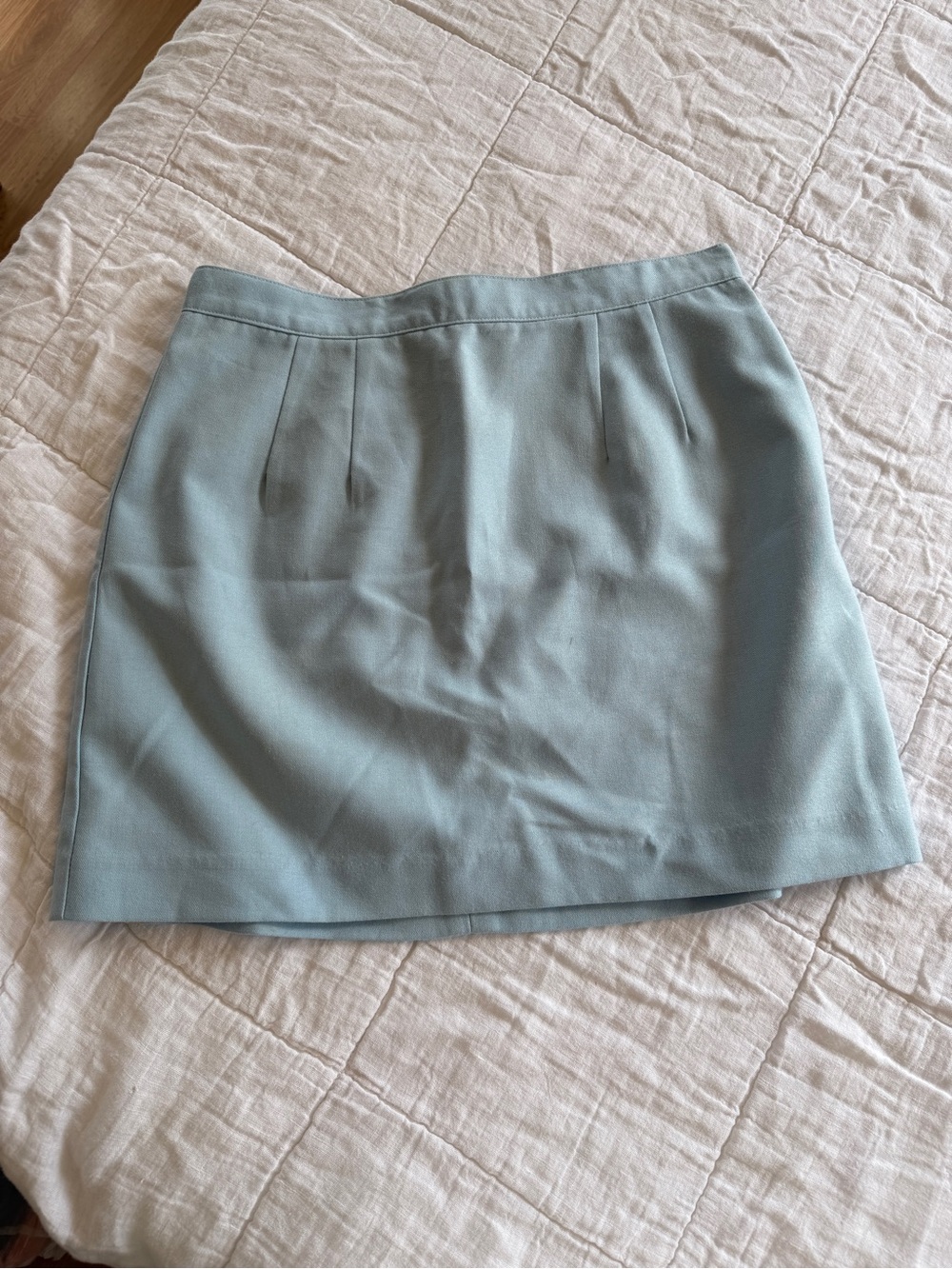 iNAMORATA Pale Blue Mini Skirt